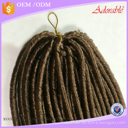 Hot sale NINA softex locs faux crochet braids,fire retardant fiber material locs soft dreads braids for american